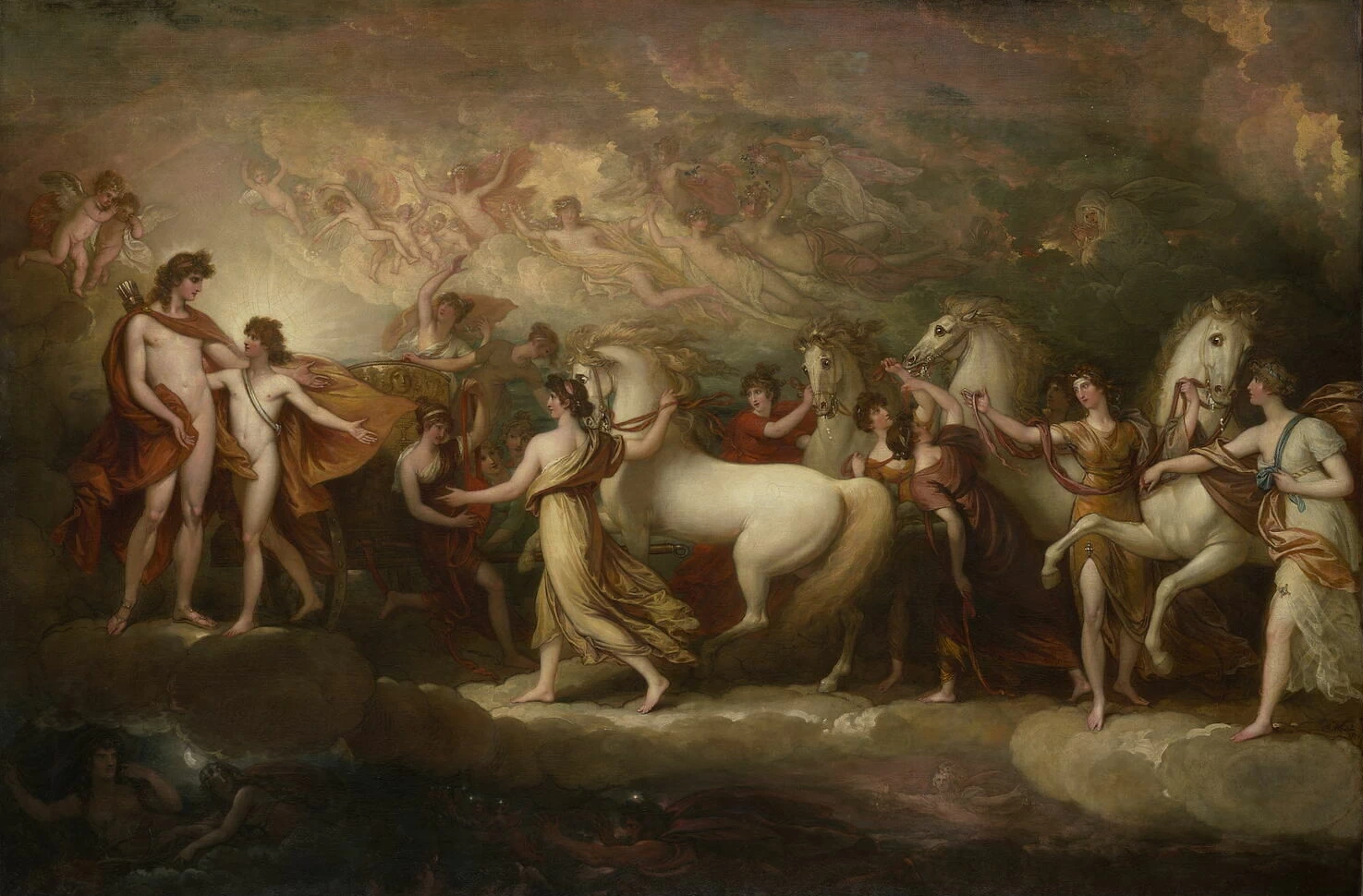 Fetonte chiede ad Apollo di guidare il carro del Sole, 1804 - Museo del Louvre, Parigi